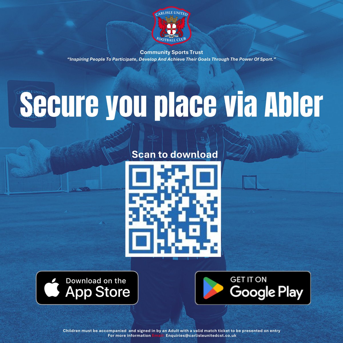 🦊 Our Olga’s Matchday Kickabout returns on Saturday!

Joins us for the perfect pre-match preparation before the Blues take on Truro City.

You can now secure your place via Abler: bit.ly/47ukcDG