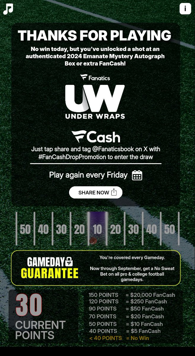 peruvianmac15's tweet image. Play the #FanCashDropPromotion today
fanatics.onelink.me/5kut/p6fykbjo