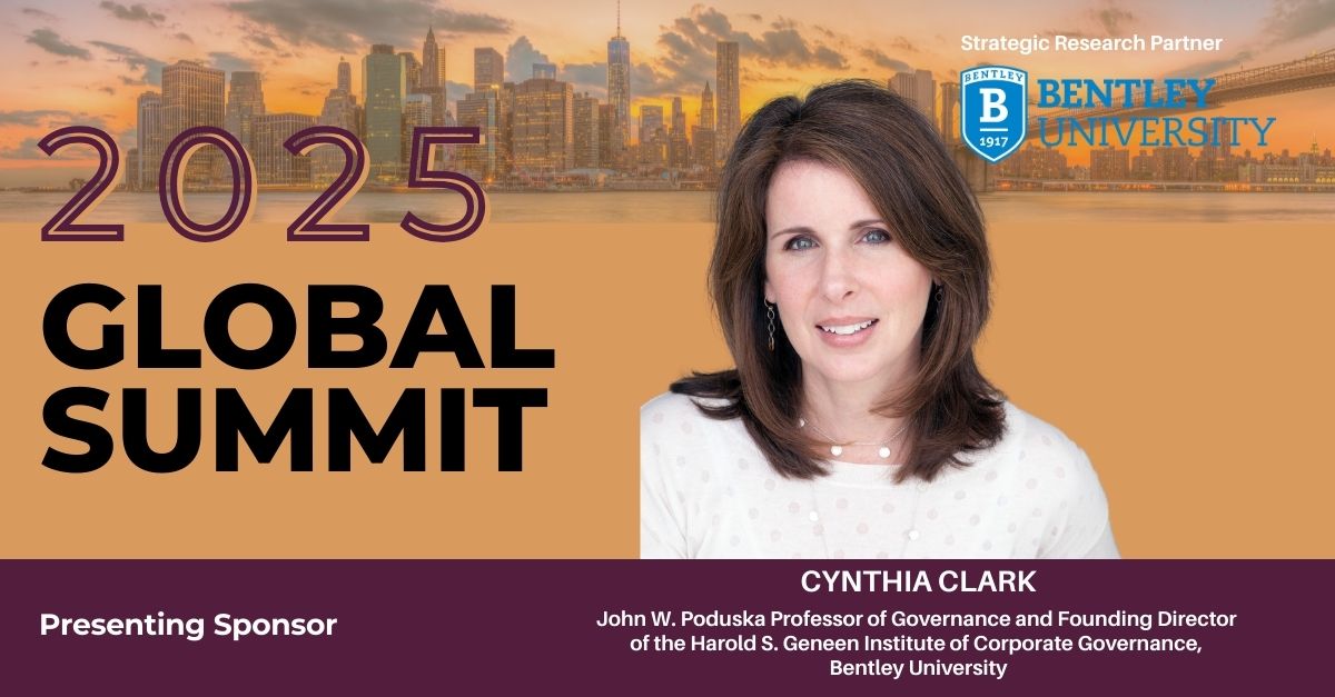 Cynthia E. Clark PhD (@cynthiaclarkphd) on Twitter photo On September 18 in New York City, I’m honored to present research on board diversity at the <a href="/5050Wob/">50/50 Women on Boards</a> Global Summit. Research from all 50 states with <a href="/bentleyu/">Bentley University</a> and @Equilar provides a comprehensive look at how women are reshaping governance across industries and geographies. On September 18 in New York City, I’m honored to present research on board diversity at the <a href="/5050Wob/">50/50 Women on Boards</a> Global Summit. Research from all 50 states with <a href="/bentleyu/">Bentley University</a> and @Equilar provides a comprehensive look at how women are reshaping governance across industries and geographies.