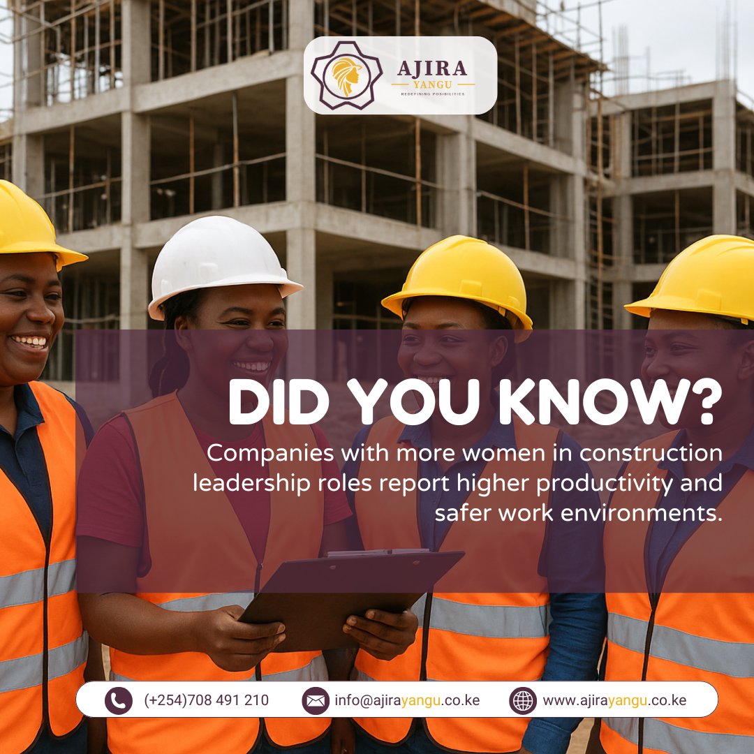 AjiraYanguKe's tweet photo. We believe that preparing young women for these roles is not just about breaking barriers it’s about building a smarter, safer, and more innovative construction industry for Kenya and beyond.
#WomenInConstruction #AjiraYangu #InclusiveLeadership #Productivity #BuildingSafe https://t.co/ggoiNAExow