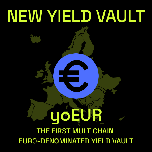 YO: Now in euro-vision.

yoEUR, the first multichain euro-denominated stablecoin vault is now live.

Deposit EURC into the yoEUR vault on Base and YO will automatically allocate across the best yield strategies across DeFi.