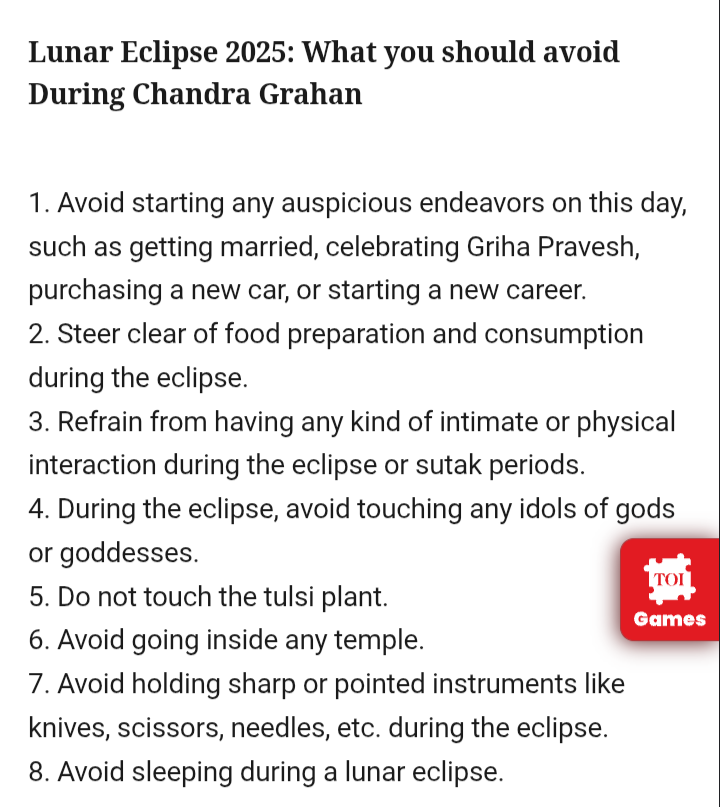 One of the reasons I know a solar or lunar eclipse is JUST A FUCKING SHADOW is because when I was a kid, papers like Times of India used to tell us, it's just a fucking shadow!

Today's kids are being told all this nonsense by Times of India.