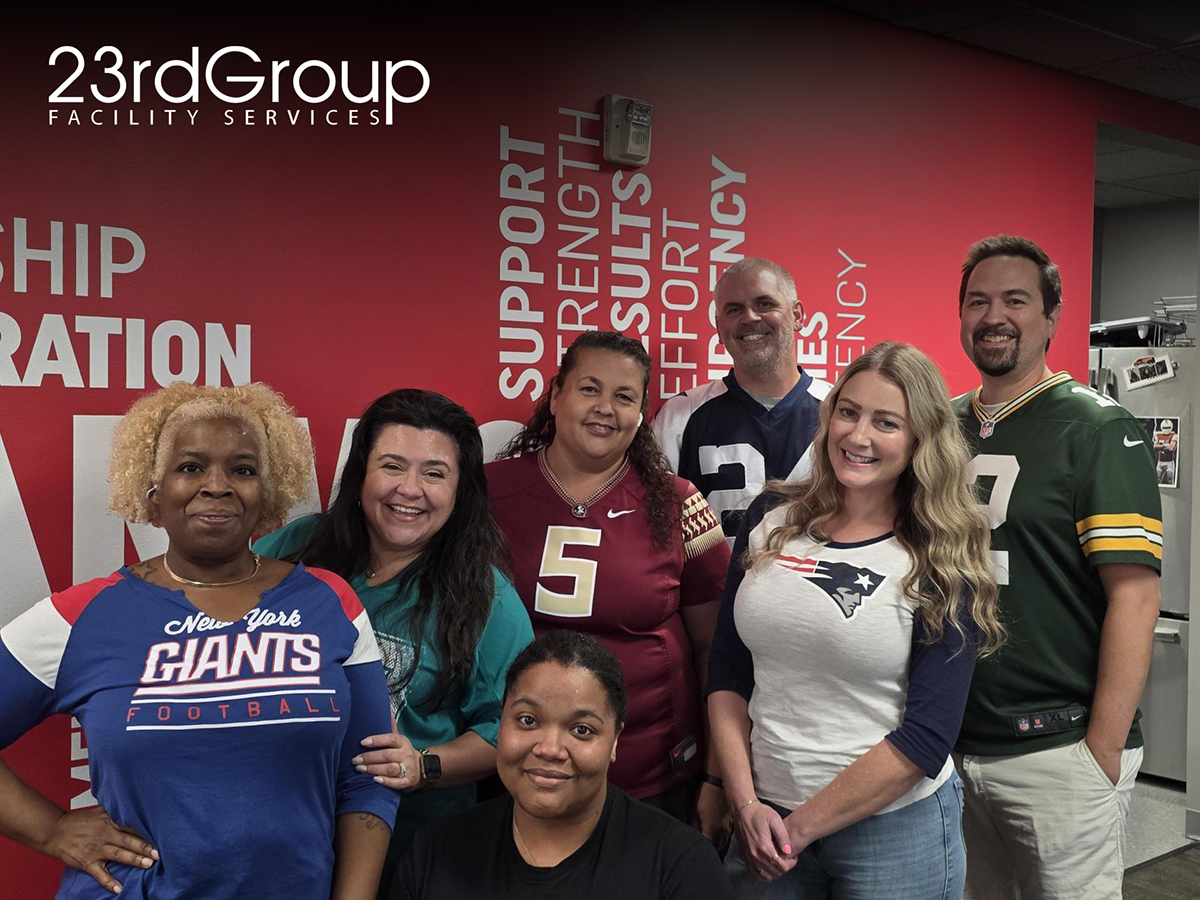 23rdGroup's tweet photo. What goes better together than selecting the perfect slice and picking a winning bracket? 🍕🏈 Our team did both to kick off a new month and football season. It was a great day with tasty food and plenty of team spirit.  #WorkplaceWins #PizzaAndFootball #CultureMatters https://t.co/o32qtrwyta