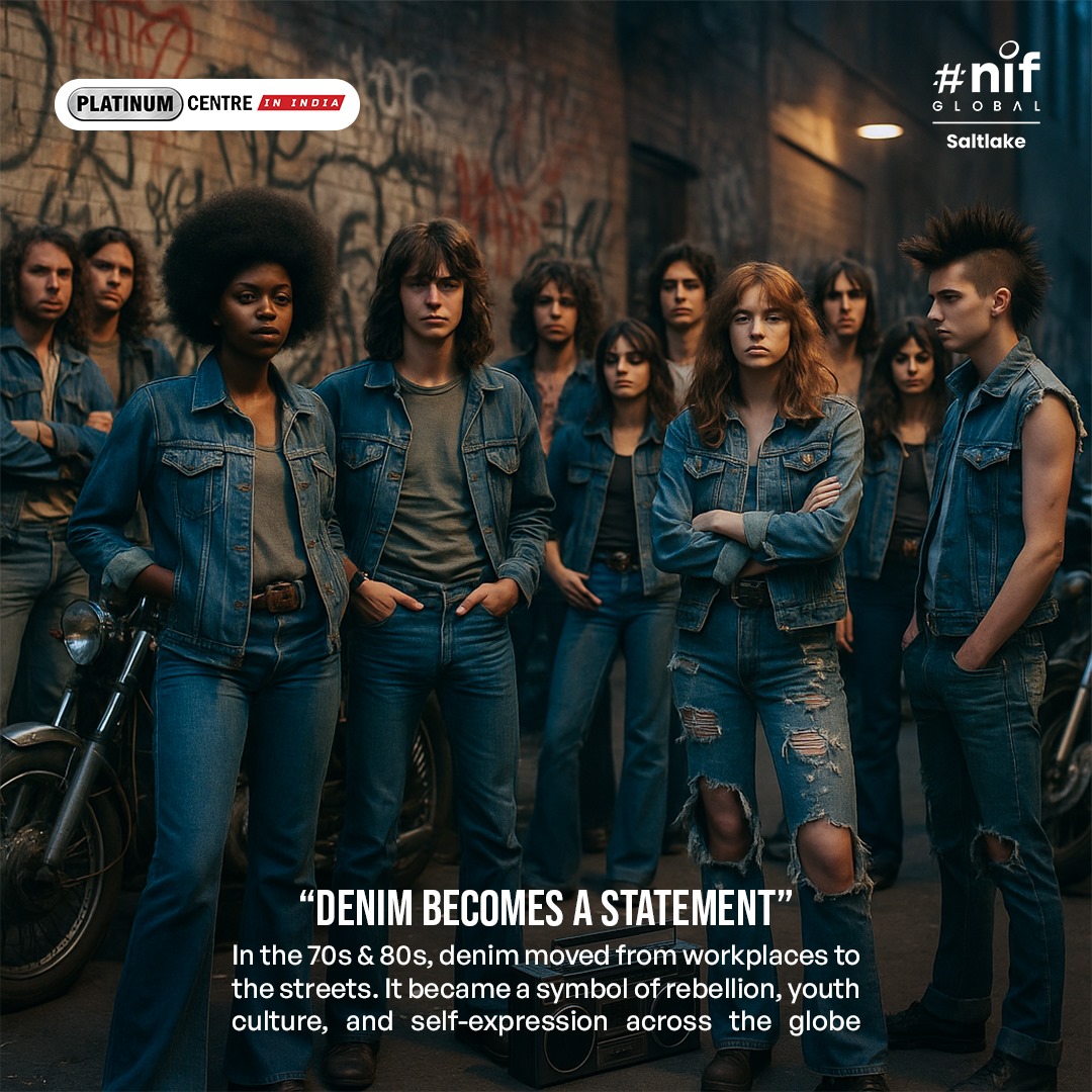 nifkolkata's tweet image. From tough workwear to high-fashion runway, denim has travelled through centuries and cultures.
 Which denim story do you connect with most – workwear, rebellion, or luxury? 
#DenimEvolution #FashionHistory #NIFGlobal #DesignEducation