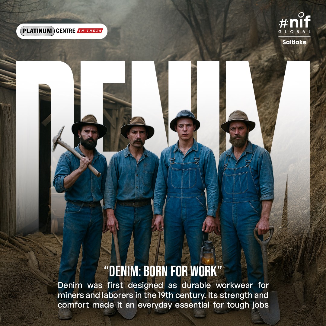 nifkolkata's tweet image. From tough workwear to high-fashion runway, denim has travelled through centuries and cultures.
 Which denim story do you connect with most – workwear, rebellion, or luxury? 
#DenimEvolution #FashionHistory #NIFGlobal #DesignEducation
