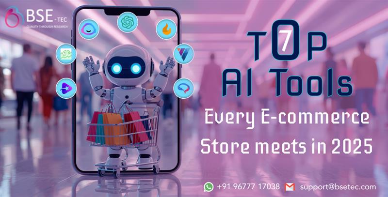 Top 7 AI tools every E-commerce store will NEED in 2025. The future is automated, are you in?
#Ecommerce #AI2025 #RetailTech #EcomTools #FutureOfAI #OnlineRetail #BSEtec
bsetec.com/blog/top-7-ai-…