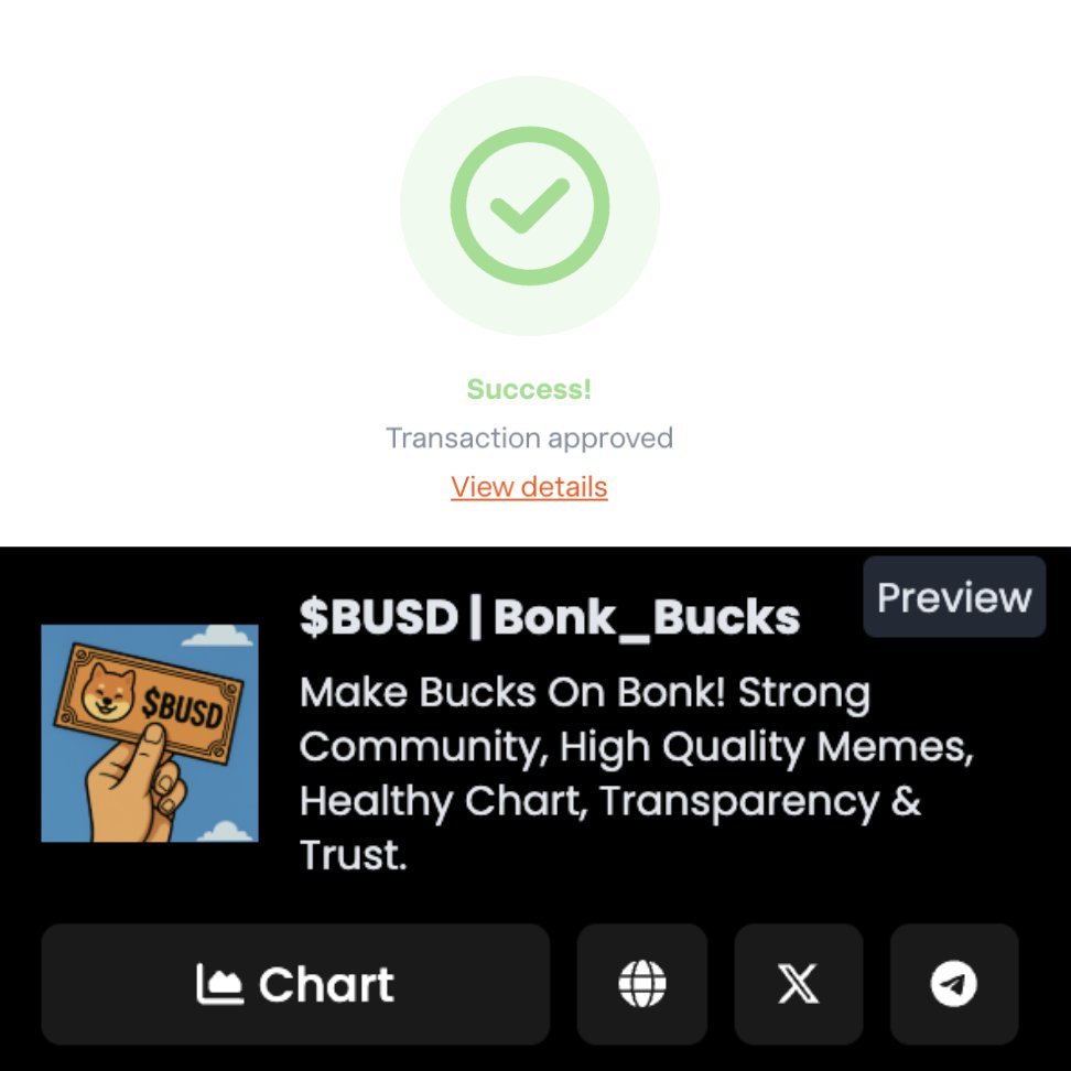 Bonk_Bucks's tweet photo. So, we did a thing...you may see $BUSD | @Bonk_Bucks on your dexscreener from today π§
#InBonkWeTrust #SoMuchHigher #Ads https://t.co/1iMVob5IxN
