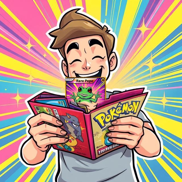 PepeRare66's tweet photo. Pulling a Rare Pepe is like finding Wi-Fi in the wilderness—rare and worth celebrating! 

#RarePepe #Pokemon #Lucky #Chad #Defi https://t.co/kYRR4REqzE
