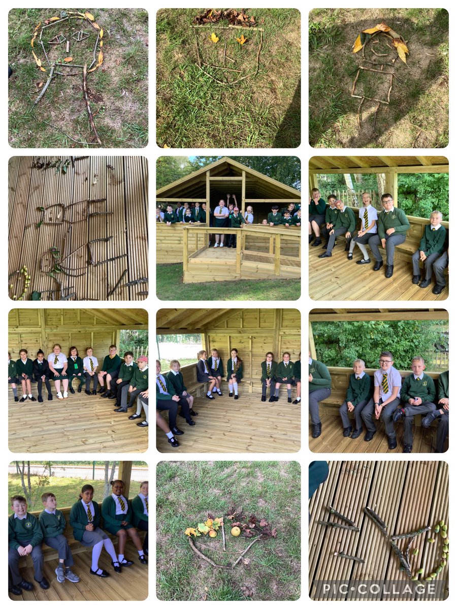 Dosbarth Amynedd had a lovely time creating self portraits using natural materials #dosbarthamynedd #learnedsndwise