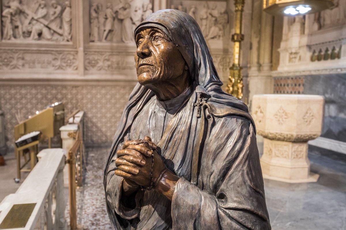 Today, we celebrate the Feast of St. Mother Teresa of Calcutta, a woman of incredible devotion.  May we have the courage to follow her example and remember her famous adage: “Not all of us can do great things. But we can do small things with great love.”