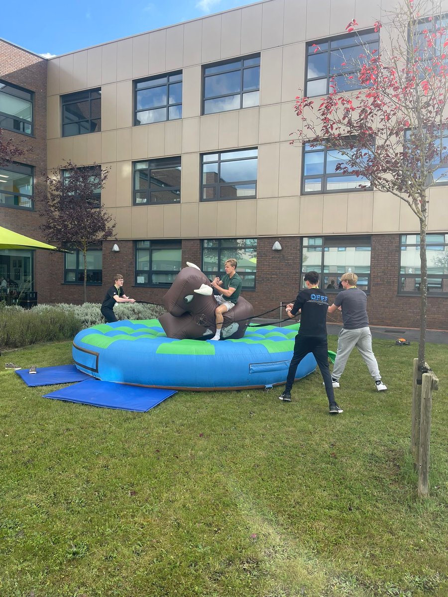 A great start to Freshers week with activities including the Fitness Challenge, Enrichment Taster, Bingo and the return of the legendary "Pull the Bull". Plenty more exciting events are planned for next week as we welcome our Year 13 students back from Monday.