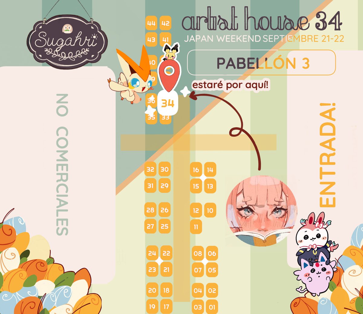 <a href="/JW_Arte/">JW Art</a> Voy a estar en el Pabellón 3, AH 34🥳 
Hay mucho de todo y nunca me cabe en 4 fotos asi que tenéis que venir a verlo (por favor)! 🫶