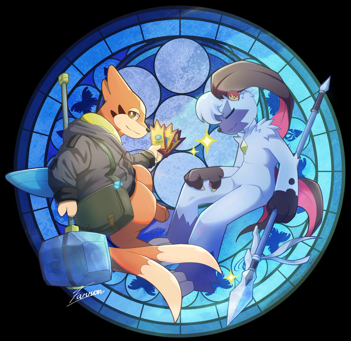 Commission for <a href="/KimochiAzel/">Azel_Kimochi</a> 
Thank you so much!
#pokemon #floatzel #sneasler