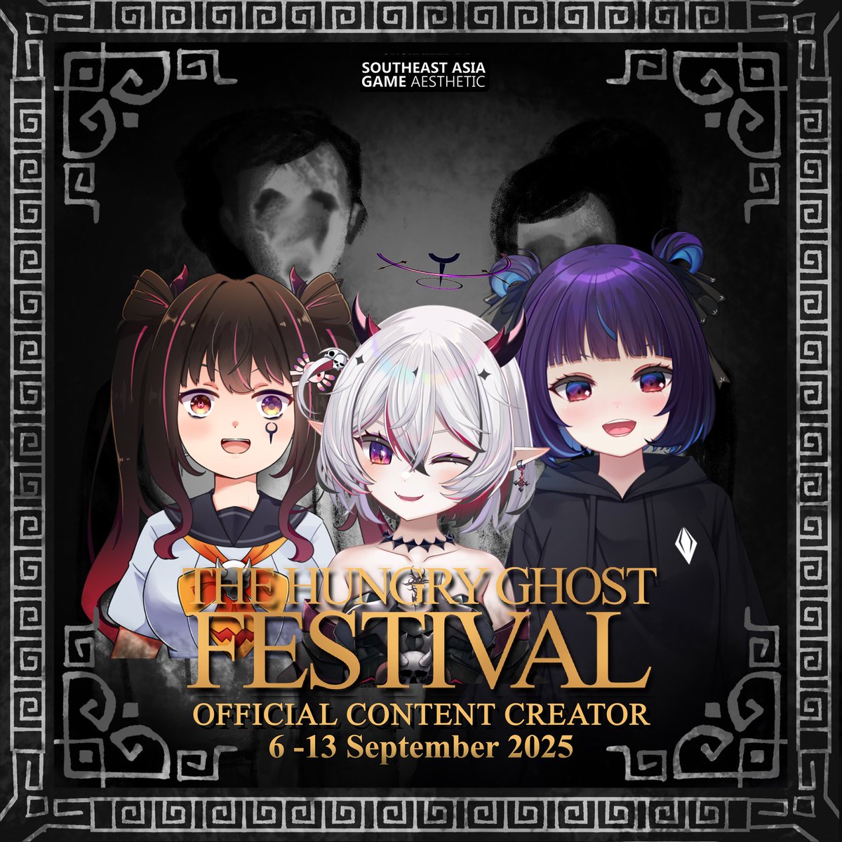 ✨ We’re happy to announce to be part of the Hungry Ghost Festival
Big thanks to <a href="/SEAGamethetic/">South East Asia Game Aesthetic</a> for this amazing opportunity. 🙏

Stay tuned! the full schedule will be revealed soon! 👻🔥
