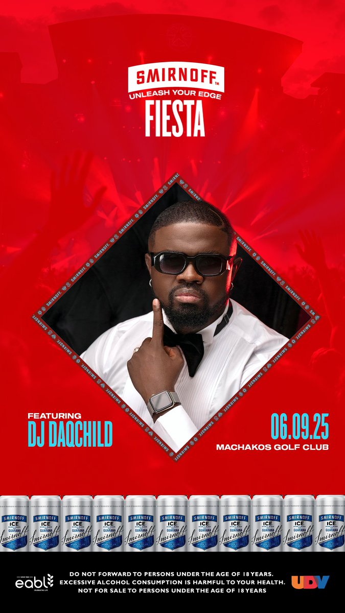 #SmirnoffUnleashYourFiesta tokea fiesta Moto 🔥#WeDoWe  Machakos Golf Club 06.09.25 (DJ Grauchi, Khaligraph, The Daq Child, Femi One) kuja tu vibe