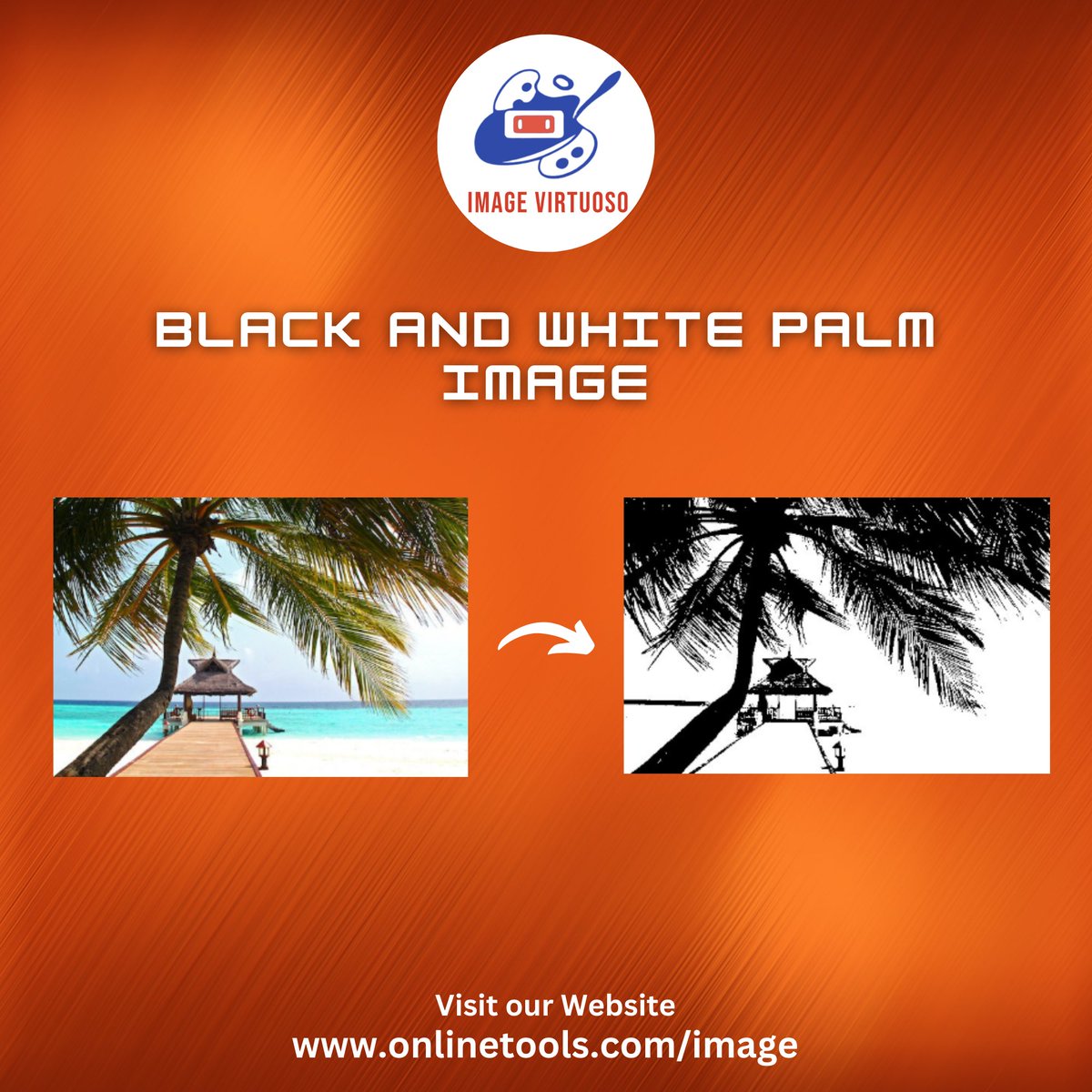 ImageVirtuoso's tweet image. This example generates a black and white image of a beach with a palm tree.
Try our Tool: onlinetools.com/image/create-b…
#browserling #blackandwhiteimage #imageconversion #onlineconverter #filetools #digitalworkflow #phototools #techhacks