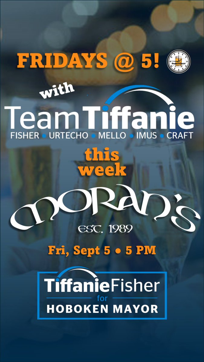 Tiffanie_Fisher's tweet image. Fridays @ 5 = #CommunityHour 🍻☀️ Join #TeamTiffanie &amp;amp; neighbors as we kick off the weekend together! #itsfiveoclocksomewhere #hoboken
