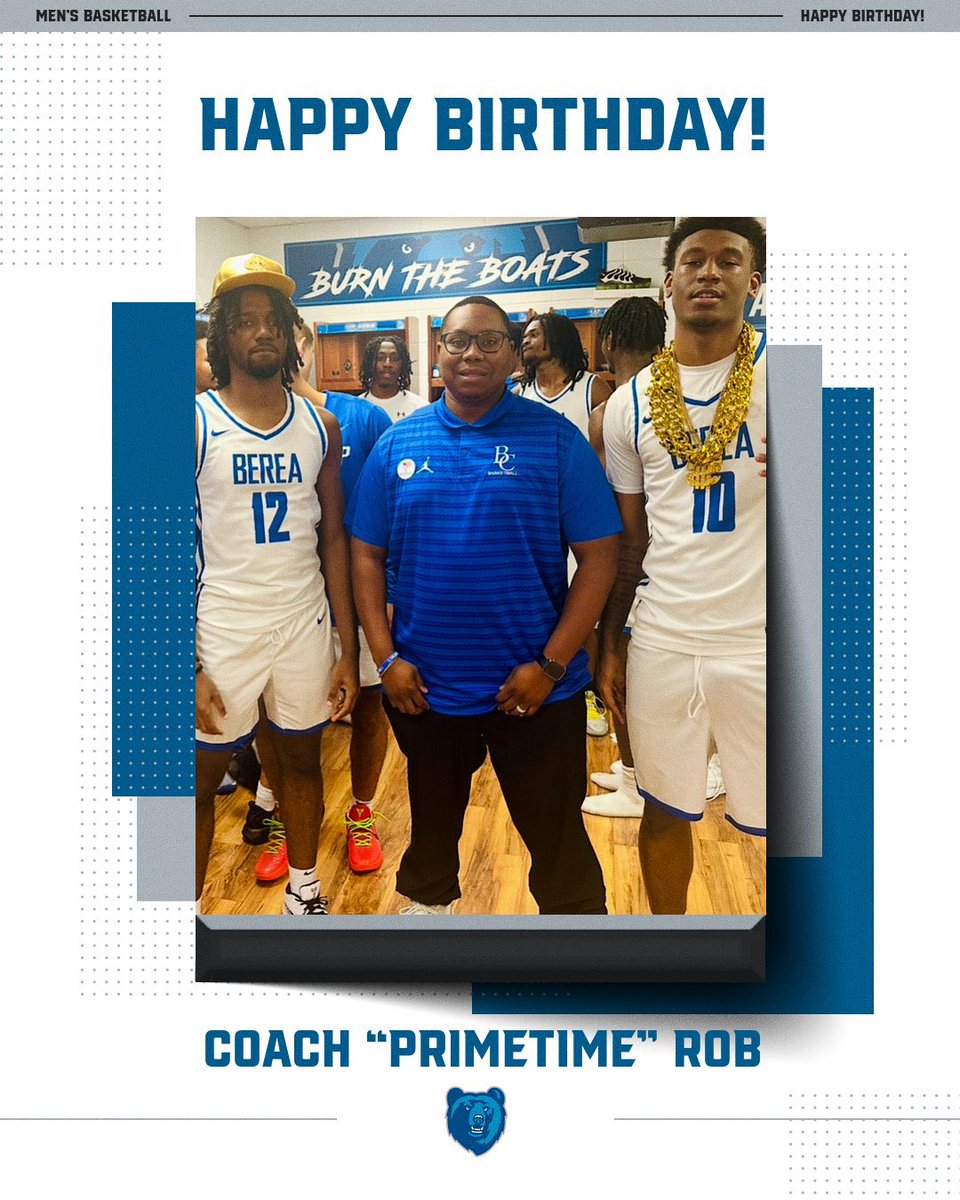 🎉 Happy Birthday to Coach Robert “Primetime” Montgomery!

Rob keeps our program running behind the scenes and always brings the energy with his Primetime Award after each game. Appreciate all you do — enjoy your day, Coach! 🥳