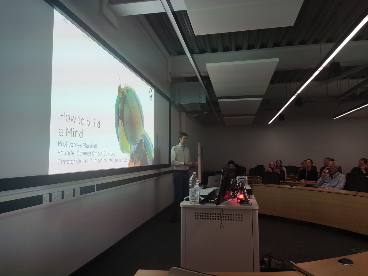 devjoniscience's tweet image. Prof. James Marshall: &quot;How to build a mind: Exploring insect-inspired AI for autonomous robots&quot;

#opteran #robotics

#nibai2025