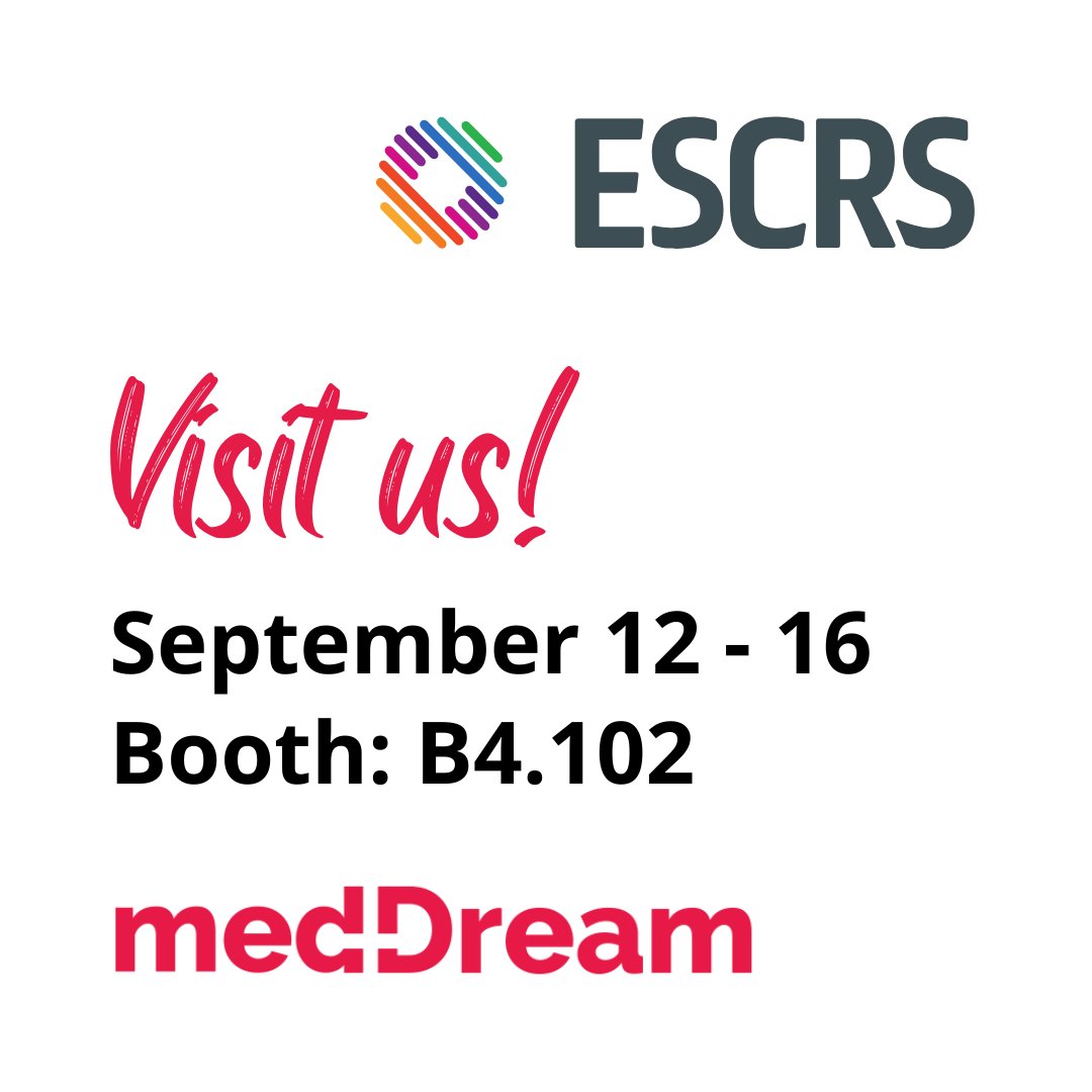 Next week, the #MedDream team is heading to #ESCRS2025! Are you a device manufacturer, software vendor, or #ophthalmology solutions provider looking to strengthen your offering?
We invite you to meet and discover MedDream #DICOMViewer for ophthalmology!  Visit us at booth B4.102!