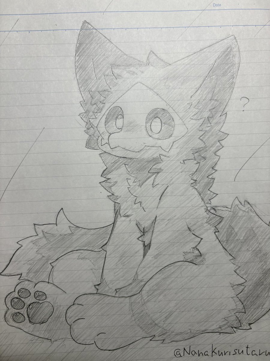 アナログでプーロくん描いたよ！多分過去一上手く描けたと思う！