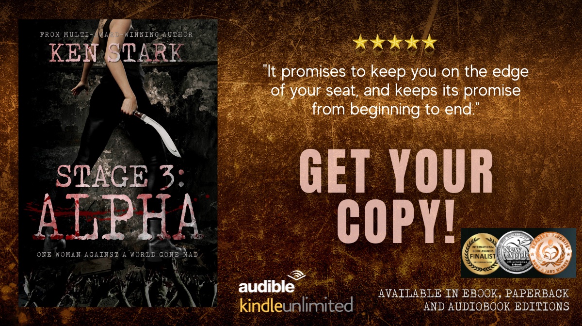 Those wild, ravenous things aren't the only monsters in this new world of the damned.

Stage 3: Alpha
👉viewbook.at/stage3alpha

FREE on Kindle Unlimited

Also on #audiobook

#zombie #TheWalkingDead #suspense #thriller #audiobooks #Stage3series #zombies #zombies #horror #audible
