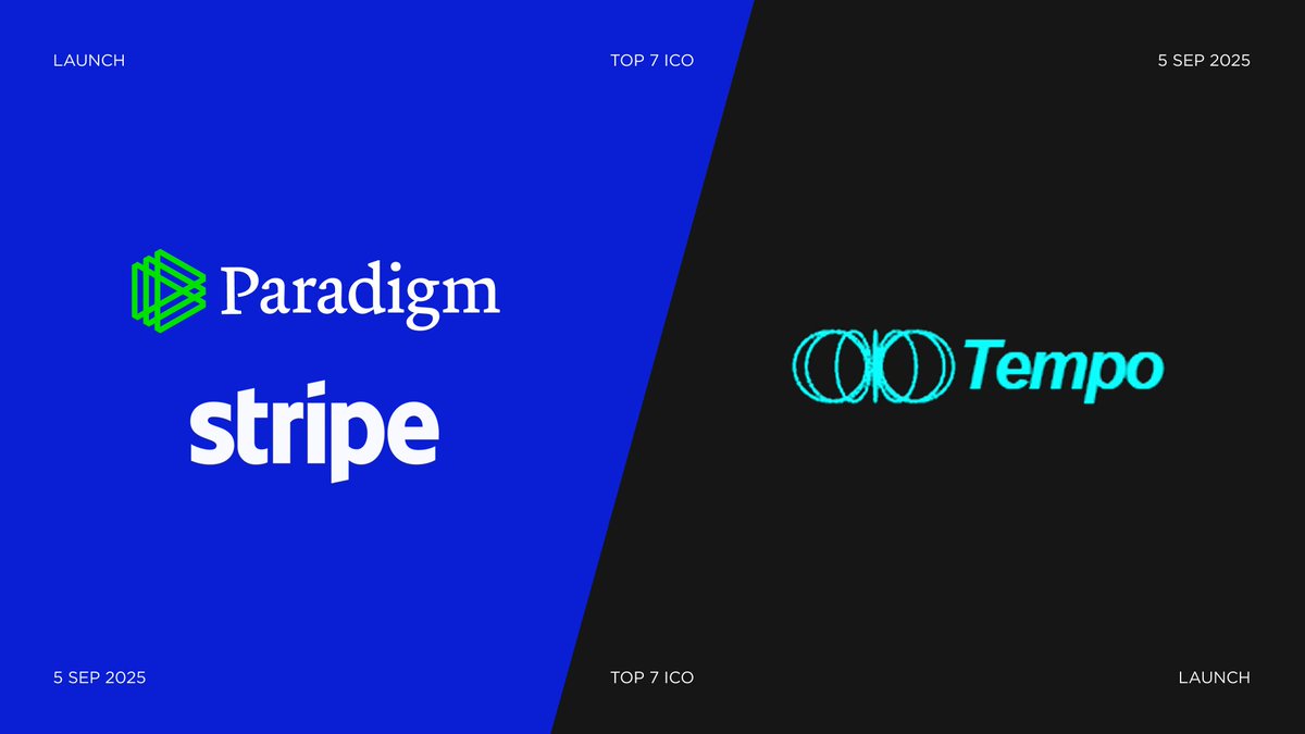 Stripe and Paradigm introduced Tempo L1 @tempo is a purpose-built, layer 1  blockchain incubated by @stripe & @paradigm for payments, developed in  partnership with leading fintechs and Fortune 500s.