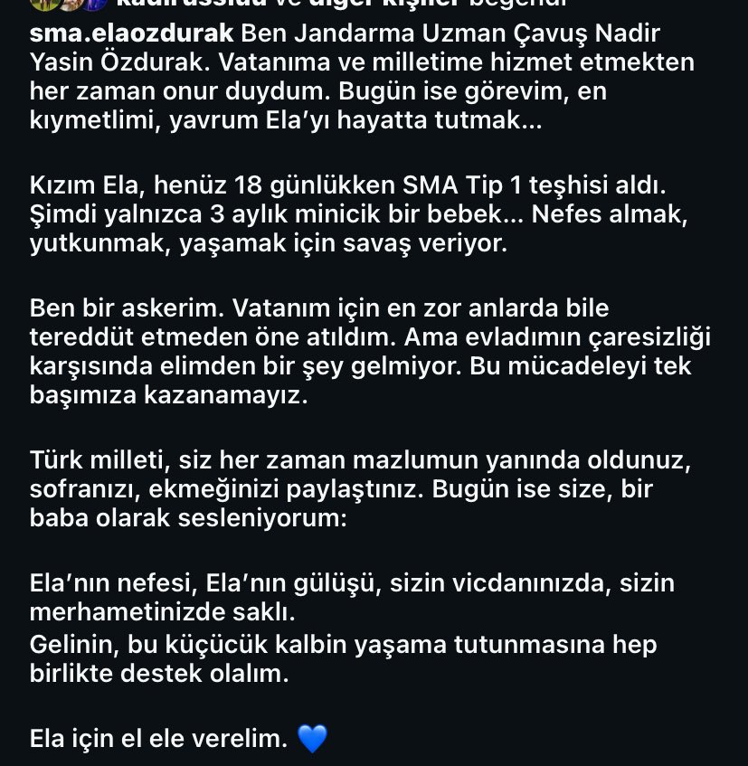 Lütfen ela’nın mücadelesine destek olun…
<a href="/sedat_peker/">Sedat Peker</a> 
<a href="/dincerazaphangs/">Dinçer Azaphan</a> 
<a href="/sedat_peker/">Sedat Peker</a> 
<a href="/dincerazaphangs/">Dinçer Azaphan</a> 
<a href="/sedat_peker/">Sedat Peker</a> 
<a href="/dincerazaphangs/">Dinçer Azaphan</a> 
<a href="/elaozdurak80/">🍓SMA TİP 1 ELA ÖZDURAK 🍓</a>