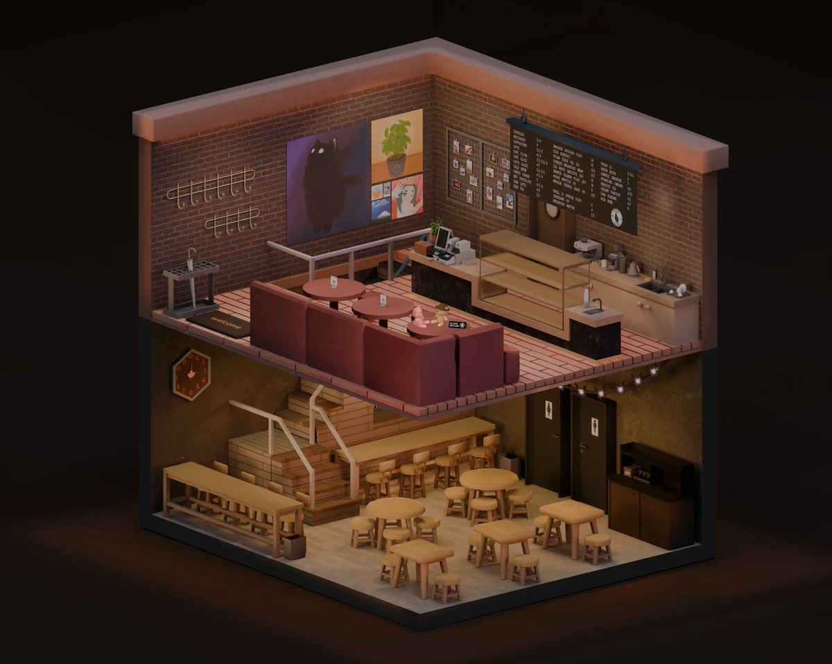 IAM_Sentry's tweet photo. Basil Club - Interactive site version below!
#isometric #blender #3dmodelling https://t.co/edNfOs5mFx