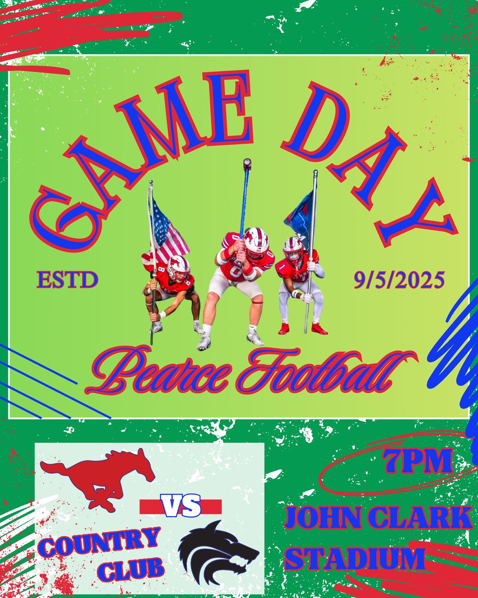 #gameday🏈 Tonight at Plano West - 7PM John Clark Stadium. See you there, country club theme! #ISI