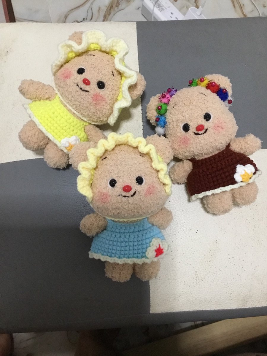 แม่ถักตุ๊กตาน้องเนยให้ชั้นเสร็จแล้ววว น่ารักโคดดดด 😭😭😭😭😭