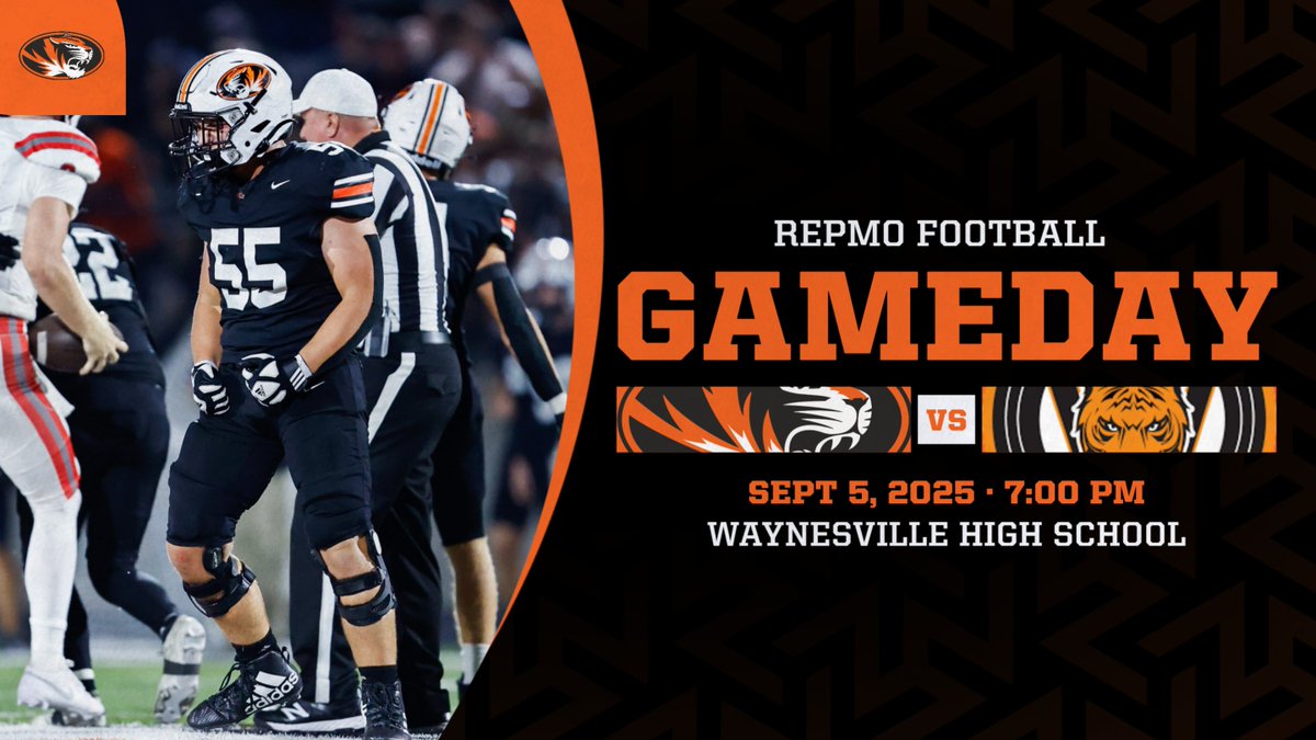 🐅🏈 Game Day Alert! 🏈🐅

Your Republic Tigers are on the road this week to take on Waynesville! 🐯🆚🐾

🗓️ Date: Tonight!
⏰ Kickoff: 7:00 PM
🏟️ Location: Waynesville High School

🎟️ Admission:
Adults: $4
Students: $4

 Live stream here: 📺➡️ youtube.com/@republic