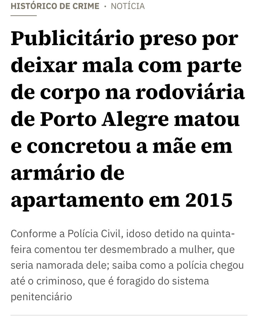 MatSchilling's tweet image. O cara matou a mãe e concretou em um armário em 2015.

Foi preso, progrediu para o semiaberto e matou a namorada. 

Mas condenamos a mulher que pintou com batom uma estátua a 17 anos para “salvar o Brasil”. 

Viva nosso país.