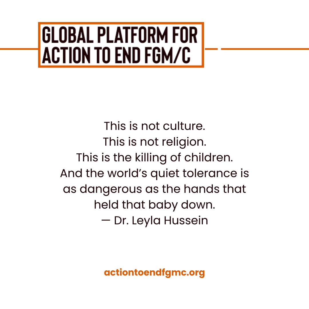 Global Platform for Action to End FGM/C tweet media