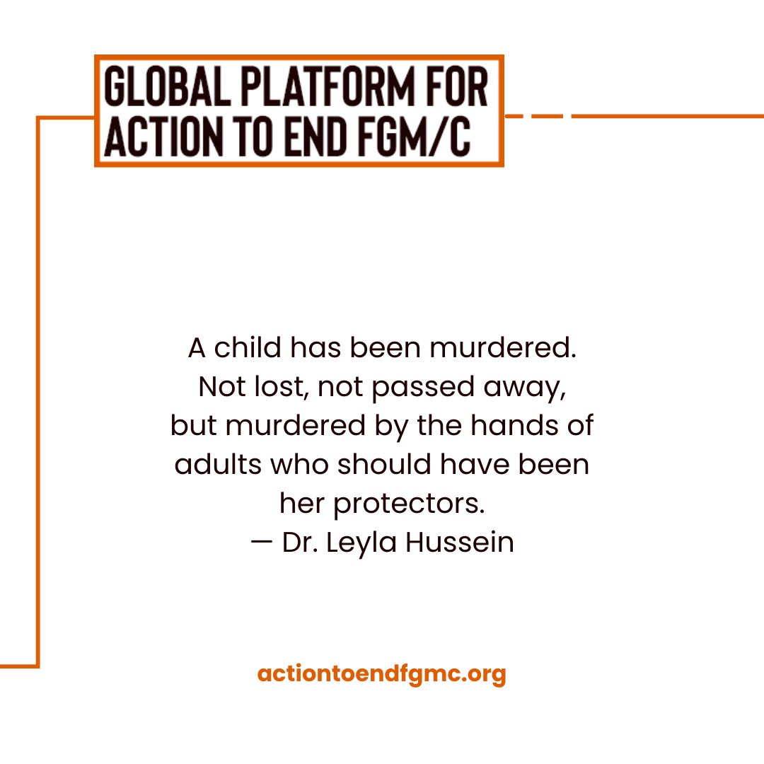 Global Platform for Action to End FGM/C tweet media