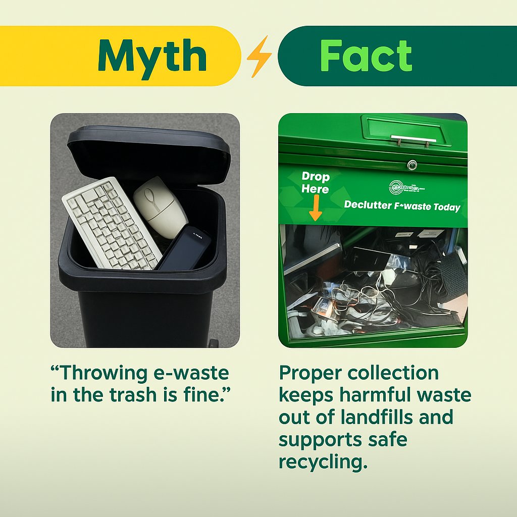 VASConsults's tweet photo. E-waste doesn’t belong in the trash — take it to a collection bin and give our planet a chance to breathe.
#Ewaste #DeclutterEwasteToday #Recycling #Sustainability
@UCC_Official @UCC_ED @ConsumerUCC @bbossa @bekietem @towauchafu @Snoogie80 @GEwalu https://t.co/1azfX524QP