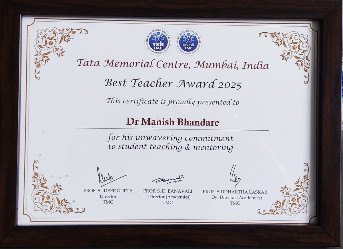 Manish S Bhandare tweet media