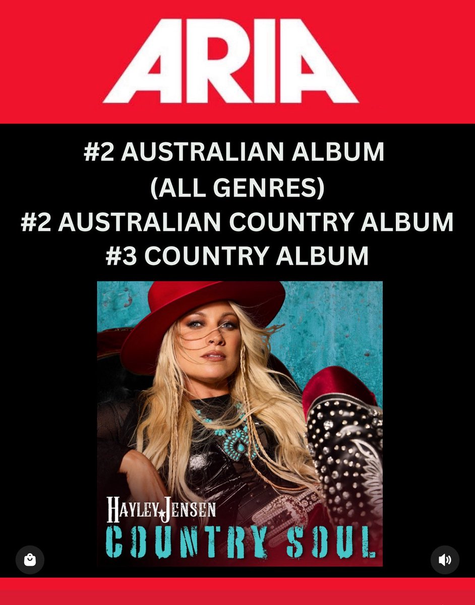Reluctant Cowboy Records (@rcowboyrecords) on Twitter photo Big congrats to our artist and friend, Hayley Jensen for making a splash on the ARIA Charts!! We’re proud to have produced a few of the tracks on this stellar collection of work alongside MSquared Music, Hayley and our creative team!
. . .
Listen/buy/stream 👉 <a href="/thehayleyjensen/">Hayley Jensen</a> Big congrats to our artist and friend, Hayley Jensen for making a splash on the ARIA Charts!! We’re proud to have produced a few of the tracks on this stellar collection of work alongside MSquared Music, Hayley and our creative team!
. . .
Listen/buy/stream 👉 <a href="/thehayleyjensen/">Hayley Jensen</a>