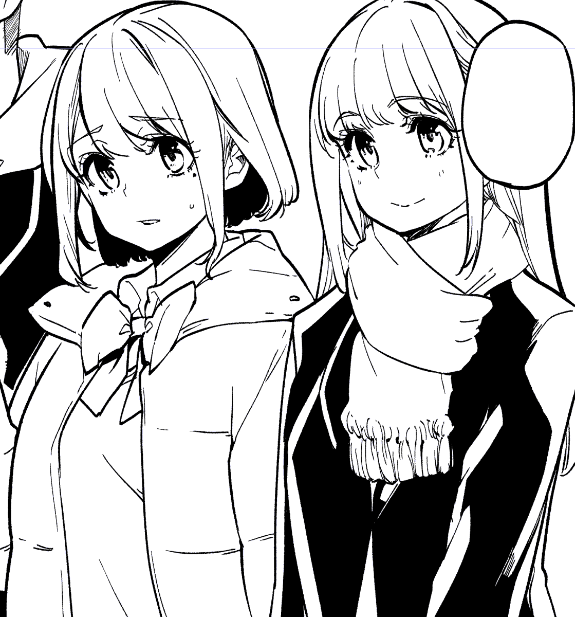 大きめダウンも可愛いと思う
#かな天