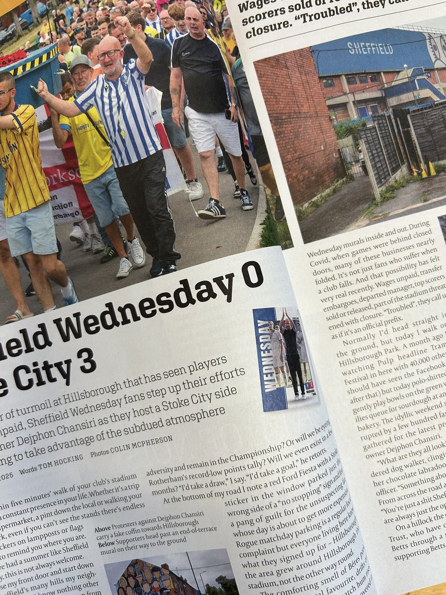 Colin McPherson (@germanocean) on Twitter photo Friday football feeling!
Just published, my contributions to the new <a href="/NutmegMagazine/">NutmegMagazine</a> (an interview with the great Meadowbank Thistle boss Terry Christie) and <a href="/WSC_magazine/">When Saturday Comes</a> (Sheffield Wednesday match feature with words by <a href="/TomHock1/">Tom Hocking</a>)
Buy online or rush to your nearest newsagents! Friday football feeling!
Just published, my contributions to the new <a href="/NutmegMagazine/">NutmegMagazine</a> (an interview with the great Meadowbank Thistle boss Terry Christie) and <a href="/WSC_magazine/">When Saturday Comes</a> (Sheffield Wednesday match feature with words by <a href="/TomHock1/">Tom Hocking</a>)
Buy online or rush to your nearest newsagents!
