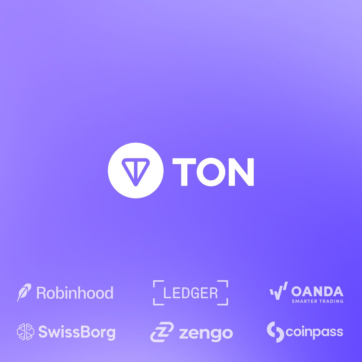 This summer. TON joined forces with <a href="/RobinhoodApp/">Robinhood</a> , <a href="/Ledger/">Ledger</a> , <a href="/swissborg/">SwissBorg</a> , <a href="/ZenGo/">Zengo Wallet</a> , <a href="/OANDA/">OANDA</a> , <a href="/coinpass/">coinpass</a>! 

And we’re not stopping there! 

The next MAJOR platform to join forces with TON is about to go live.

#TONeverywhere