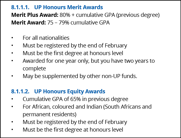 CodrusArchon's tweet image. I was not insane. I was right. The University of Pretoria gave bursaries for people who were not white at lower academic thresholds. 

Whites had to get 75% to qualify. All others only needed 65%.

up.ac.za/media/shared/6…