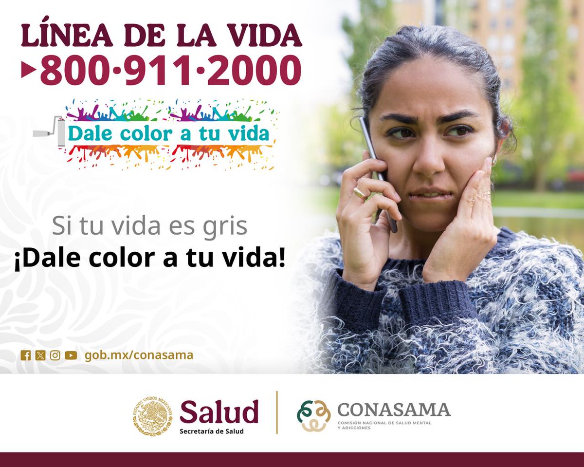 Cuando la vida parece perder su brillo, recuerda que siempre hay una forma de encontrar los colores de nuevo.

No estás solo. No estás sola.

Si necesitas apoyo psicológico, la Línea de la Vida está aquí para ti. Llama al 800 911 2000, las 24 horas del día, los 365 días del año.