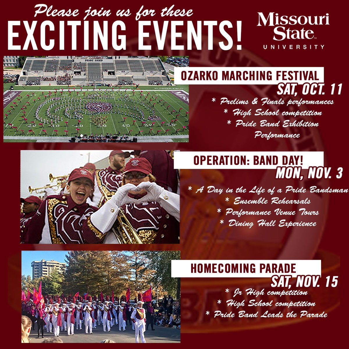 Missouri State University Pride Bands tweet media