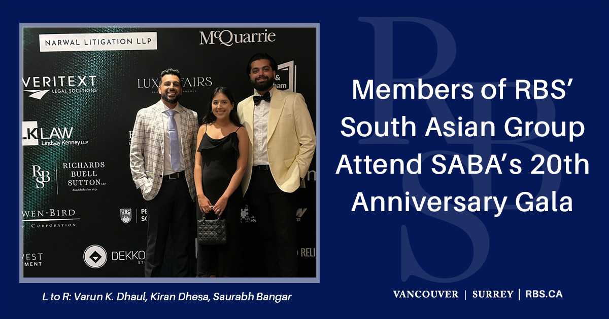 A proud sponsor of the South Asian Bar Association Legacy Gala to celebrate 2 decades of progress, advocacy &amp;  community impact. SABABC is a non-profit dedicated to strengthening the South Asian legal community by removing barriers &amp; promoting diversity.  #SouthAsianLawyers #RBS