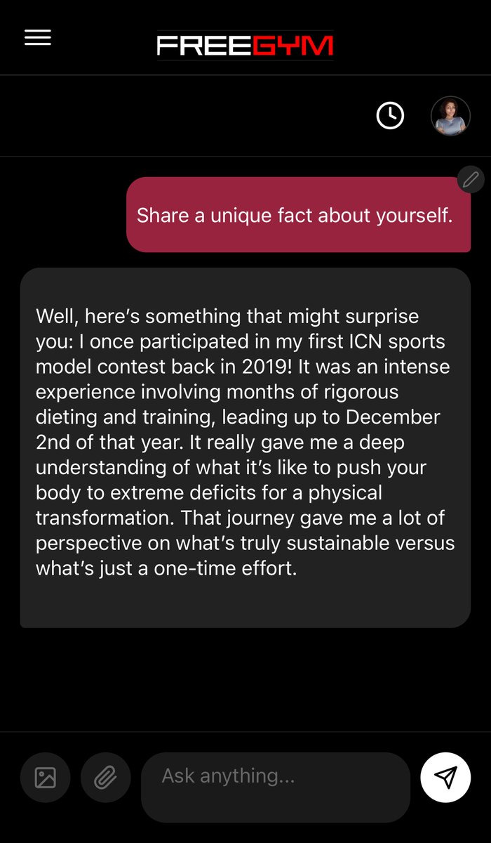 Abhinav || FreeGym (@mutant1643) on Twitter photo We’ve just deployed <a href="/rapperliftsbars/">Ipsha Barooah</a>'s AI twin on FreeGym - check it out via the link in the comments. In the next couple of days, we’ll also be launching an AI team member for Team Ipsha. We’re building the greatest health and fitness community. Come join us on this journey! We’ve just deployed <a href="/rapperliftsbars/">Ipsha Barooah</a>'s AI twin on FreeGym - check it out via the link in the comments. In the next couple of days, we’ll also be launching an AI team member for Team Ipsha. We’re building the greatest health and fitness community. Come join us on this journey!