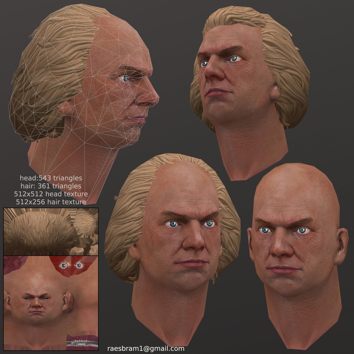 Head nr.13
#gameart #blender #3dartwork #lowpoly