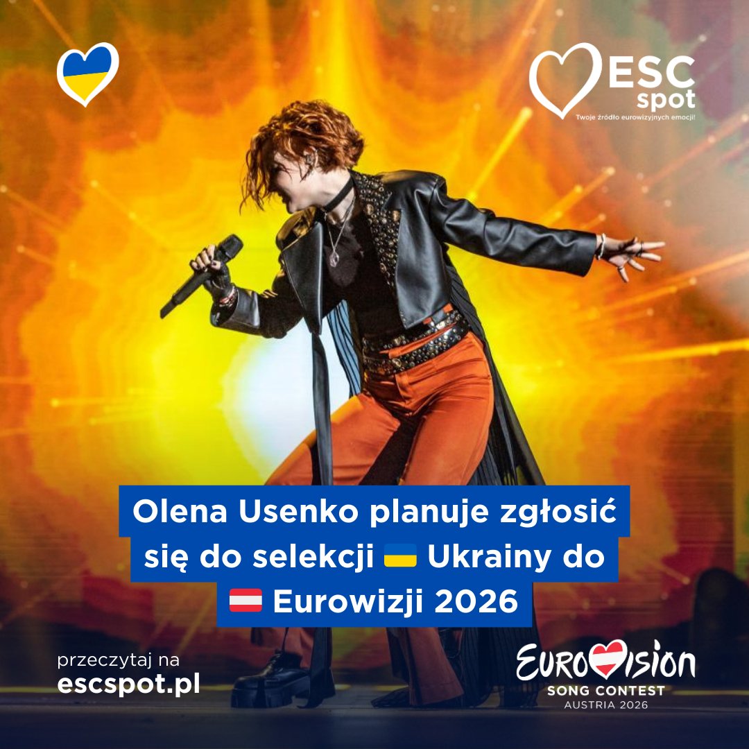 ESCSpot's tweet photo. Olena Usenko planuje zgłosić się do selekcji 🇺🇦 Ukrainy do 🇦🇹 Eurowizji 2026
#Eurovision #Eurowizja #Eurovision2026 #Eurowizja2026 #ESC #ESC2026 #Ukraina #Ukraine #UA #UKR #Ukrainian #Україна #Suspilne #UAPBC #Vidbir #NatsionalnyiVidbir #OlenaUsenko #Olena #Usenko #JESC2021 https://t.co/YPNNsLQY1Z