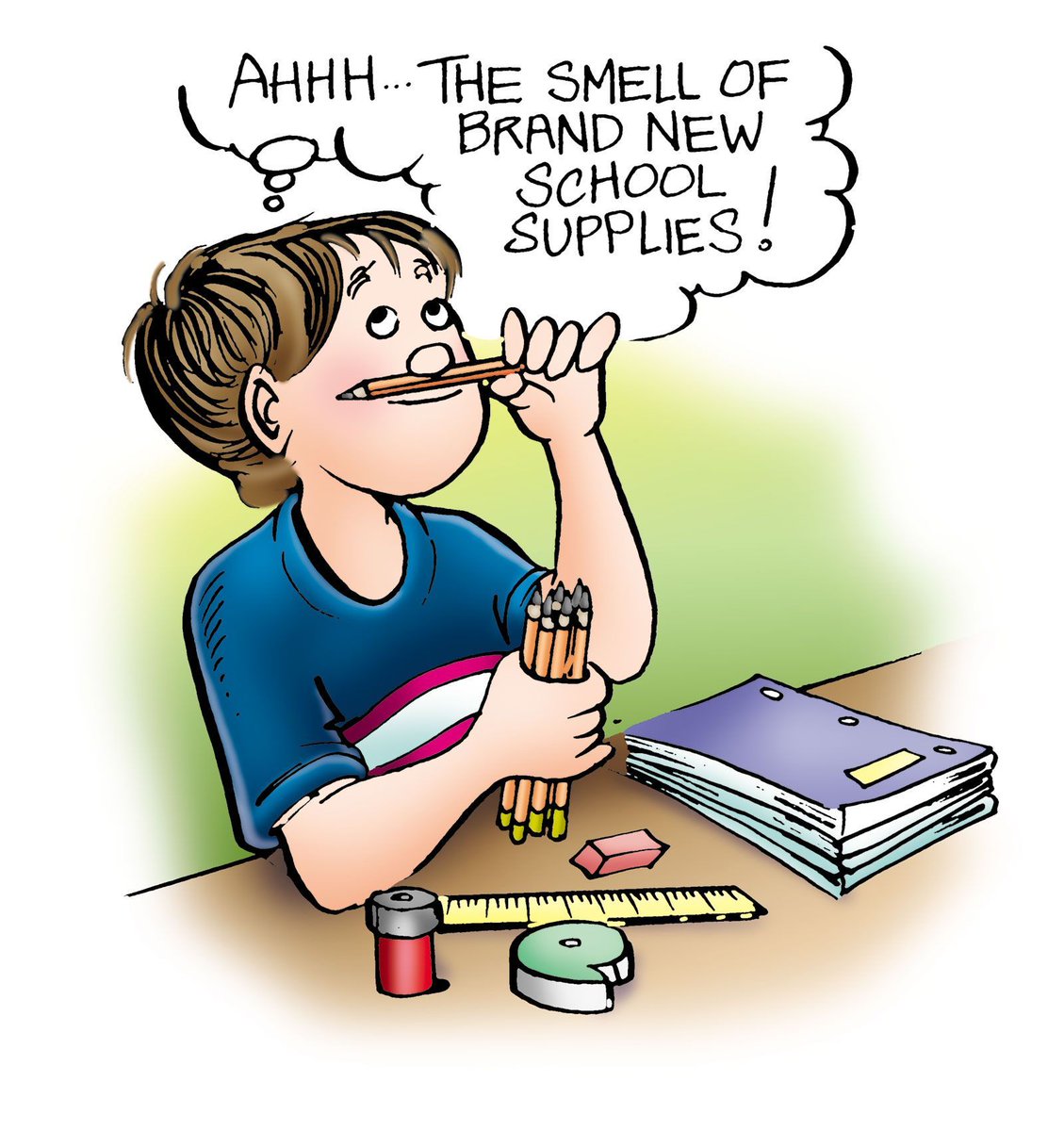Did you love getting new school supplies as a kid? Are you into office supplies now? What are your go-tos? Let us know in the comments. #backtoschool #funnycomic #lynnjohnston #cartoonist #momlife