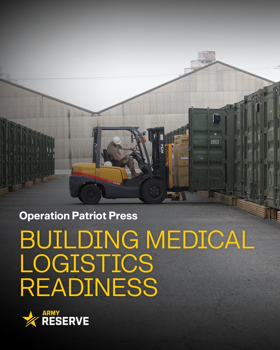 Operation Patriot Press at Sagami Supply Depot, Japan, is a large-scale, multi-component logistics exercise that integrates U.S. Army Reserve, National Guard, and active-duty forces to strengthen sustainment capabilities.

➡️ spr.ly/6000fAkdC